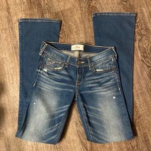 Low rise Hollister flare jeans